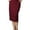 Burgundy, variant on Adar Universal Mid-Calf Length Drawstring Scrub Skirt Available is 17 solid colors