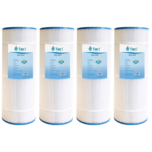 Tier1 Pool & Spa Filter Cartridge 4-pk | Replacement for Hayward C1200, Star-Clear Plus, Filbur FC-1293, Pleatco PA120, Unicel C-8412 and More | 120 sq ft Pleated Fabric Filter Media
