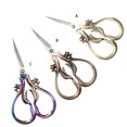 thumbnail image 3 of Vintage Scissors Sewing Supplies Classical Cross Stitch Accessories Professional Retro Thread Cutter for Household Shop Office Bronze, 3 of 7