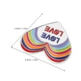 thumbnail image 3 of 4 pines del orgullo: pin de solapa LGBT esmaltado - Broche de corazón arcoíris gay, insignia, ropa, bolsos, decoración para Navidad, bodas, cumpleaños, pareja., 3 of 6