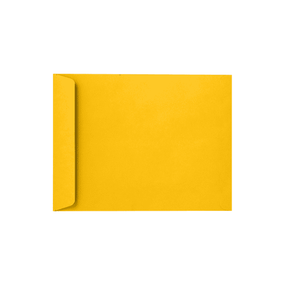 LUXPaper 10 x 13 Open End Envelopes, Sunflower Yellow, 50/Pack
