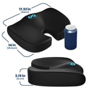 Everlasting Comfort Gel-Infused Memory Foam Seat Cushion for Office Chairs and Car