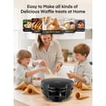 thumbnail image 3 of FOHERE Waffle Cone Maker Machine and Ice Cream Bowl Maker with Browning Control, Double Side Nonstick Waffle Bowl Maker with Cone Roller, 7.5&acirc; Thin W, 3 of 9