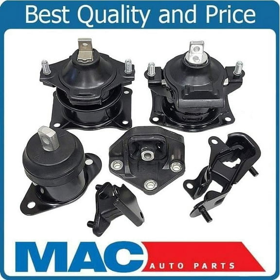 Engine Motor Mount Mounts Kit-6 Piece Kit for Honda Accord 3.0L 03 04 05