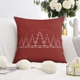 thumbnail image 3 of Red Christmas Snowman Winter Tree Throw Pillow Covers Beautiful Throw Pillow Case 2 Pack Fashion Pillowcase for Couch Sofa Bed Farmhouse, 3 of 7