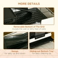 thumbnail image 6 of PawHut Small Animal Cage with Wheels, Portable Bunny Cage 2-Tier, 6 of 9
