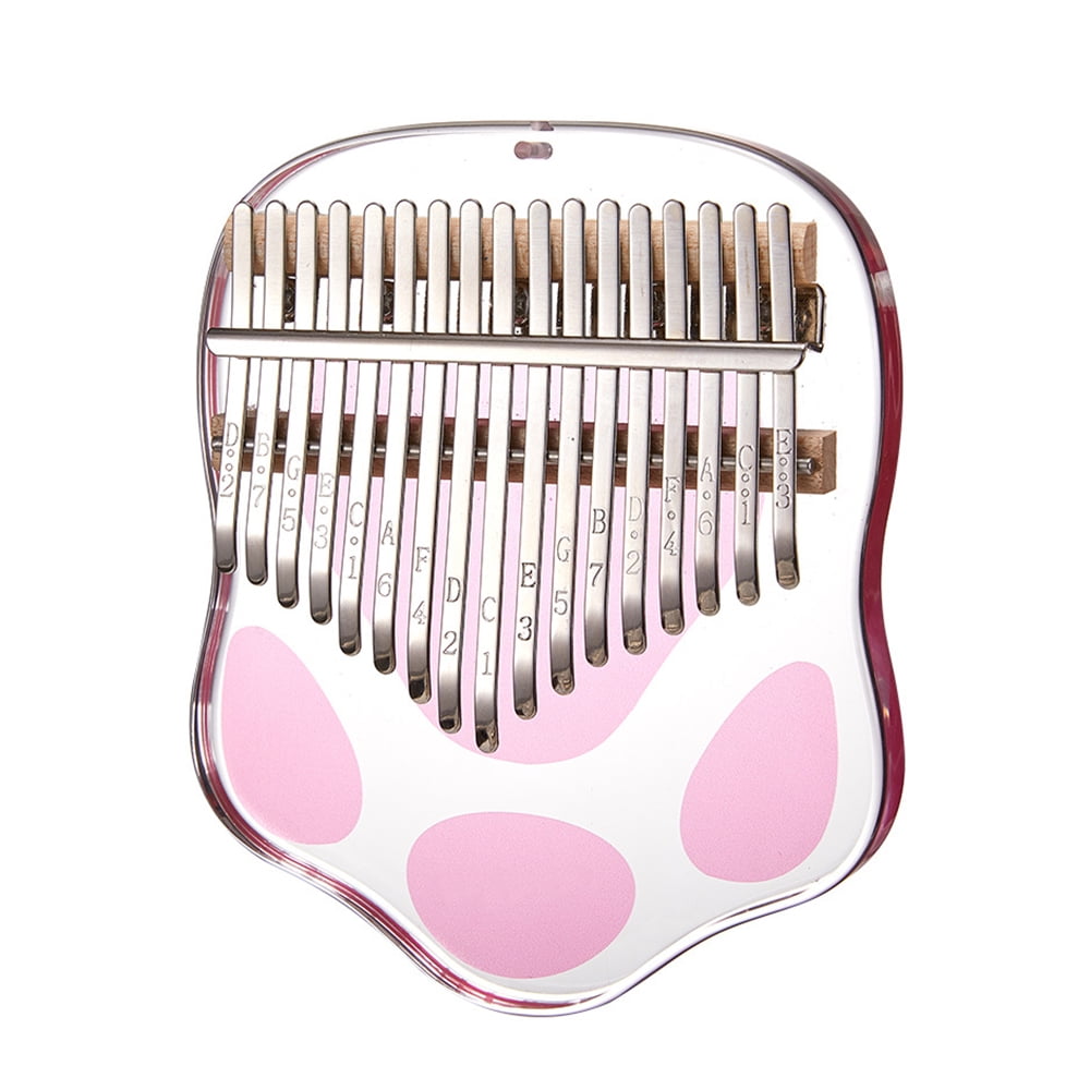 DTOWER 17Tone Thumb Piano Portable Acrylic Carlimba Thumb Piano