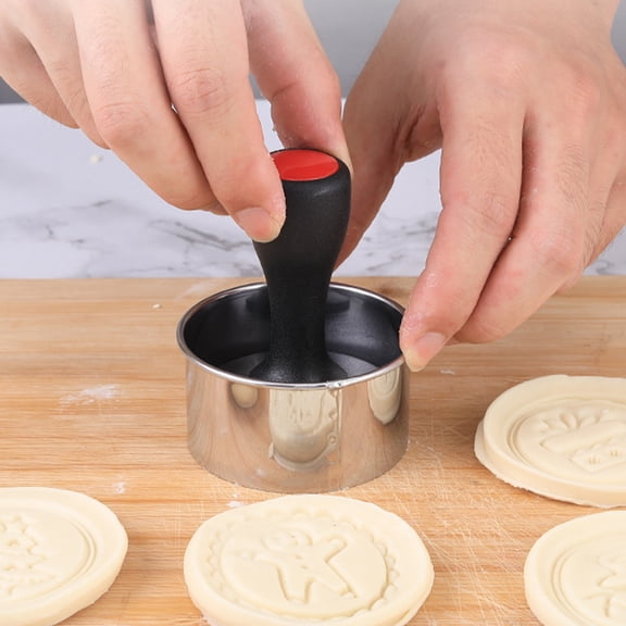Moluckfu Red Silicone Cookie Molds for Christmas Baking and DIY Crafts 1Set