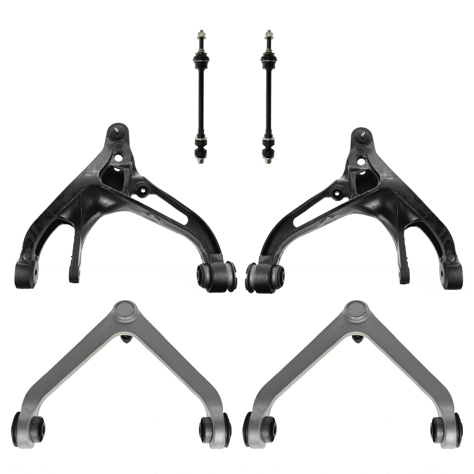 TRQ Front Upper Lower Control Arm Ball Joint Sway Link Suspension Set