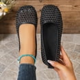 thumbnail image 2 of SuTry Women's Mesh Flat Shoes Round Toe Breathable Soft Sole Lightweight Slip On Comfortable Casual Walking Office Daily Ballet Flats(36), 2 of 8