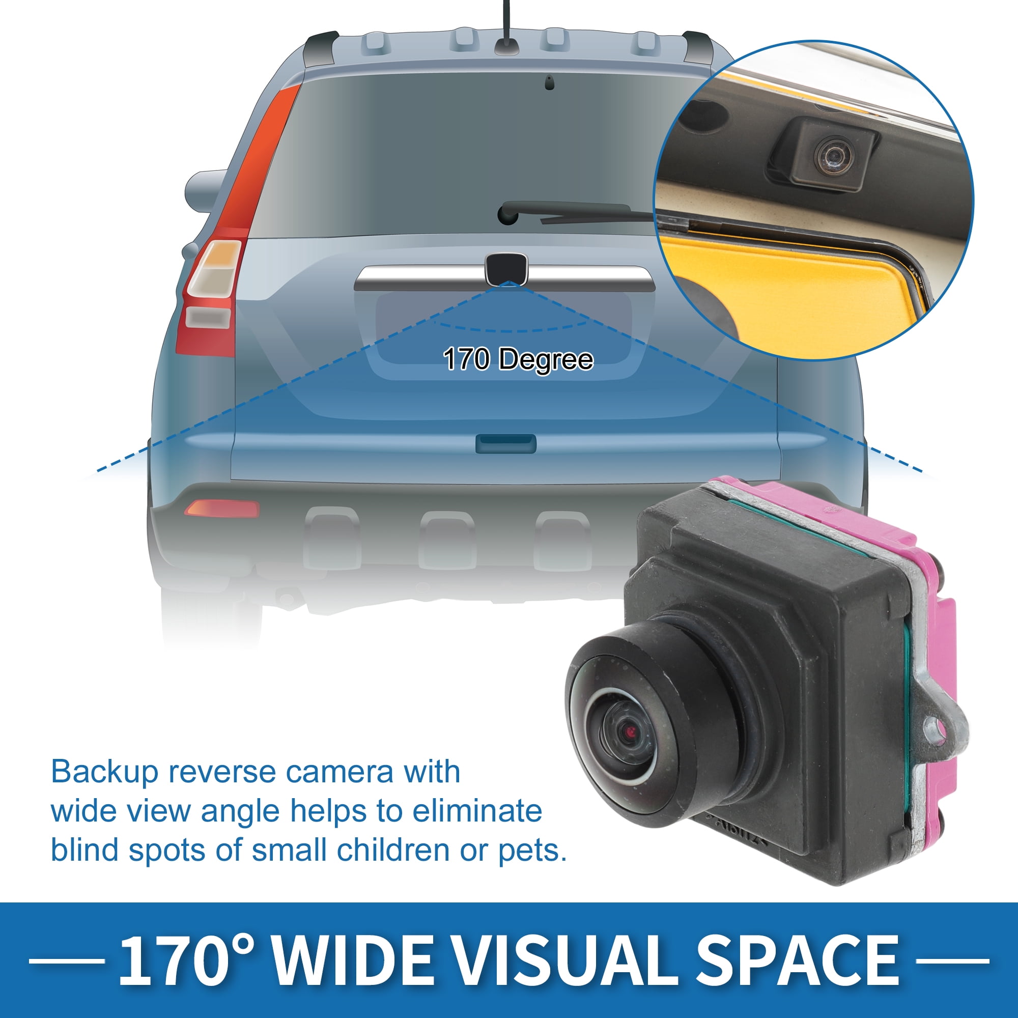 Unique Bargains Rear View Camera for Jeep Wrangler 2021 2022 2023 2024 2025 Park Assist