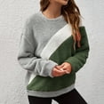 thumbnail image 4 of Pullover Sweatshirts For Women Sevevn Women's Round Neck Long Sleeve Casual Blouse Double-Faced Fleece Sweatshirts, 4 of 9