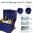 thumbnail image 6 of Pawverly 25QT Insulated Portable Cooler Box, Hard Ice Chest with Bottle Opener & Cup Holder, Leakproof Cooler for Camping, Fishing, Beach, Travel, Outdoor Use Blue, 6 of 17