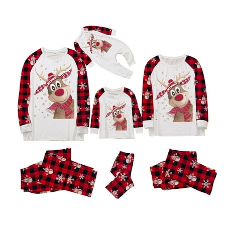 

Matching Family Christmas Pajamas Set Soft Holiday Clothes Sleepwear