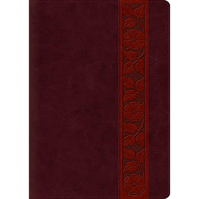 ESV Bible d'Étu, Grand Caractère (Thumb Indexé, TruTone, Acajou, Design Treillis)