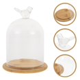 thumbnail image 3 of Transparent Glass Dome Bird Shaped Display Dome Glass Cover Gift Decoration, 3 of 8