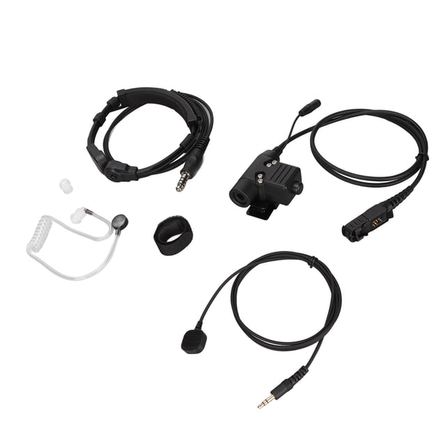 Adaptador de sistema de auriculares PTT U94 Bling Bling Negro para MOTOROLA XiR P6600 P6620 DP2400 MTP3250 DEP550