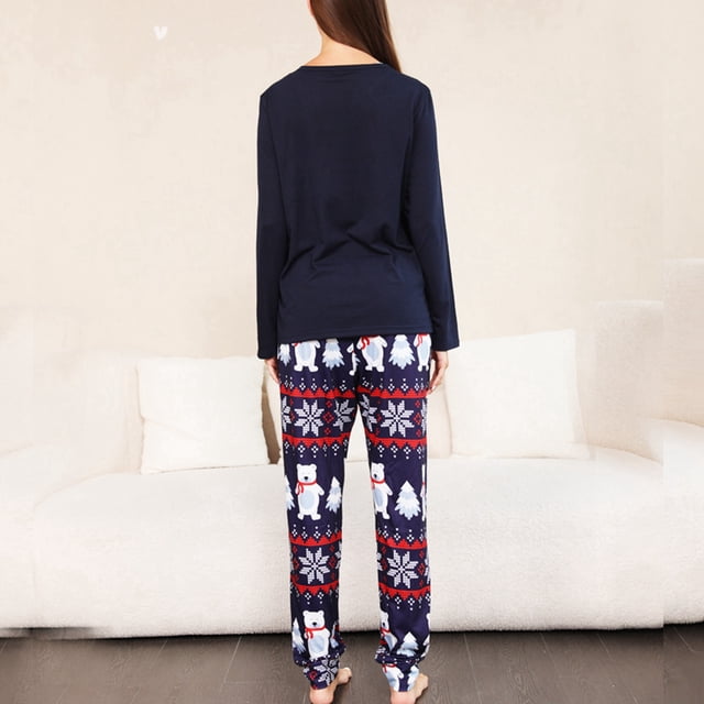 Pyjamas Assortis pour Couples, Ensemble de Pyjamas de Noël Ronds, Pyjamas de Noël pour Couples, Expérience Inégalée