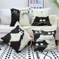 thumbnail image 4 of Pack de 4 Fundas de Cojín, Fundas de Cojín Línea Algodón Estampado Gatos para Sofá 45x45 cm oso de fresa Electrónica, 4 of 5