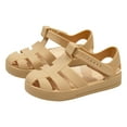 thumbnail image 5 of YDFCWXW Jelly Sandals for Girls,Boys Summer Casual Closed Toe Jelly Flats Shoes with Adjustable Strap for Toddler Kids (Coffee, 2.5-3 Years), 5 of 5