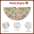 thumbnail image 3 of Haiem Marine Sailing Badges Pattern Christmas Tree Skirt Merry Christmas Party Christmas Tree Decoration,New Year Decorations-30", 3 of 6