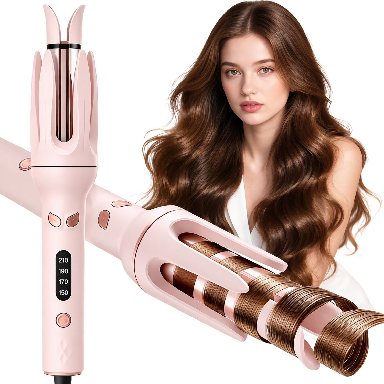 Moremore Automatic Curling Iron 1.1 Inch Ceramic Wand photo 1
