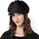 thumbnail image 4 of Gorra de vendedor de periódicos para mujer: boina de lana elegante, sombrero de moda de invierno elegante, 4 of 7