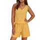 thumbnail image 1 of TaTaai Solid Color Women Spring Summer Cotton Linen Casual Top Pants Set Loose Fit Breathable Soft Fabric Machine Washable No Fading Daily Outdoor Street Fashion Wear Gift, 1 of 3