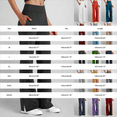 thumbnail image 3 of Gteyoijn Green Long Sleeve Cotton T Shirt Women Womens Wide Leg Yoga Pants Casual Fashion Sweatpants High Waist Comfy Loose Trousers with Pockets Yoga Pants Women Blending Shirts Pink Yoga Pants(2Xl), 3 of 7