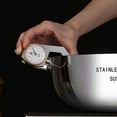 thumbnail image 7 of Stainless Steel Soup Pot with Glass Lid - 5QT Extra Thick Bottom Stock Pot for Induction, Even Heat Distribution Cooking Pot for Soups, Stews, Pasta & Household Cooking (Dishwasher Safe), 7 of 7