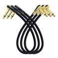 thumbnail image 1 of Cable de ConexióN para Guitarra, Cables Pedal Efecto, DiseñO Panqueque Perfil Bajo áNgulo Recto 1/4 Pulgadas Pedales Efectos, Paquete 3, 1 of 11