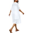 thumbnail image 6 of Women's Swimsuit Coverups Lightweight Open Front Knit Cover-Up with Loose and Breathable Fabric Chiffon Cardigans, 6 of 9