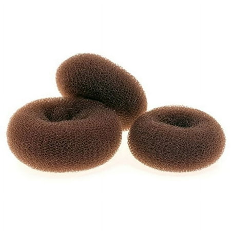

TOYMYTOY 3pcs Hair Donut Bun Maker Hair Ring Styler Maker Round Chignon for Women with Size S M L (Coffee)