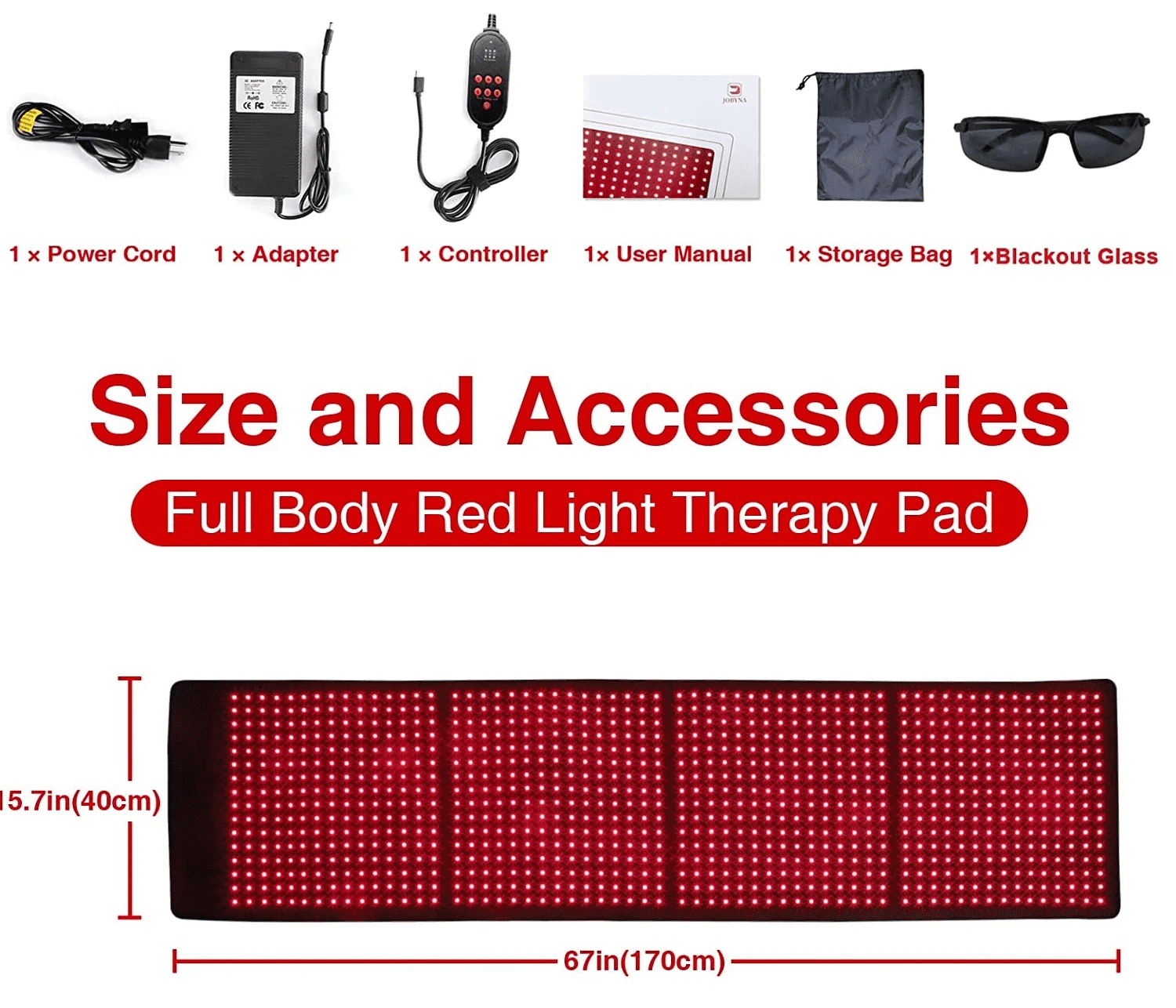 Flexible Full-Body Red Light Pad with 960 LEDs, 660nm & 850nm Wavelengths, Large Wellness Mat for At-Home Relaxation and General Well-being