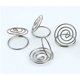 thumbnail image 4 of 10 soportes redondos creativos de acero inoxidable para notas, blocs de notas, números de mesa, clips para menú (plateados), 4 of 5
