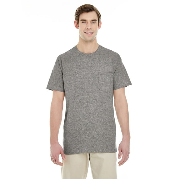 GILDAN G530 ADULT HEAVY COTTON 5.3 OZ. POCKET T-SHIRT