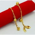 thumbnail image 5 of EOEMY Lovely 24K Yellow Gold Plated Jingle Bell Balls Baby Chains Bracelet 4.2", 5 of 5