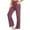 Wine, variant on Ayolanni Black Women Plus Size Pants Solid High Waist Trousers with Pockets Loose Drawstring Slim Fit Yoga Pants