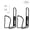 Black, variant on GameXcel Bike Water Bottle Cage 2 Pack, Lightweight Aluminum Bottle Holder for Road and Mountain Bikes, Black