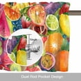 thumbnail image 6 of Summer Fruits Valance Curtain for Windows Watermelon Banana Peach Lemon Sweet Pineapple Grape Rod Pocket Curtain Valances Short Window Treatments for Kitchen Bathroom Laundry Basement 42 x 18 Inch, 6 of 9