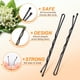 thumbnail image 3 of Large Bobby Pins, 2.75" Black Jumbo Bobby Hair Pins for Hair Bobby Pins Black for Women Girls with Box 120-Count (Black,2.75 inch), 3 of 5