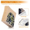 thumbnail image 5 of Yayeee Napkin Holder for Table Set of 2 Kitchen Paper Tissue Organization, Green Floral, 5 of 8
