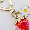 thumbnail image 2 of Llavero de fresa, accesorios de decoración de fresa, bolso de mano, dijes para bolsos, 2 of 3