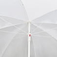 thumbnail image 5 of vidaXL Garden Bed with Parasol Brown Poly Rattan, 5 of 5