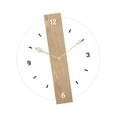 thumbnail image 3 of Reloj de pared decorativo, reloj de dormitorio, nórdico creativo, acrílico simple y silencioso. Color madera 30cm, 3 of 9