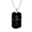 Military Chain (Gold), variant on Sacred Geometry Robot Stick Dog Tag Necklace Stainless Steel 24" Chain Silver Tone or Gold Tone