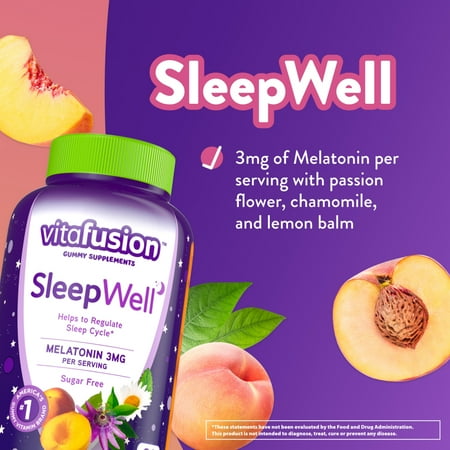 Vitafusion Sleep Well Gummy Vitamins, 60ct