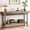 Grey, variant on Solid Wood Long Console Table, Farmhouse Entryway Table with Storage, Narrow Sofa Table  Couch Table for Living Room Entryway Hallway