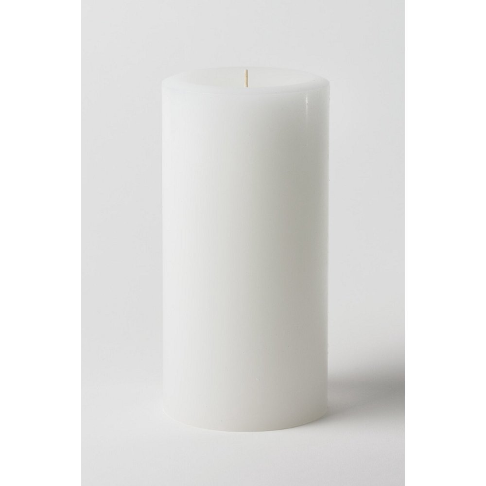 4" x 8" White Pillar Candle