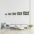 thumbnail image 4 of Good Vibes - Beautiful Solid Steel Home Décor Decorative Accent Metal Wall Art Sign, 4 of 6